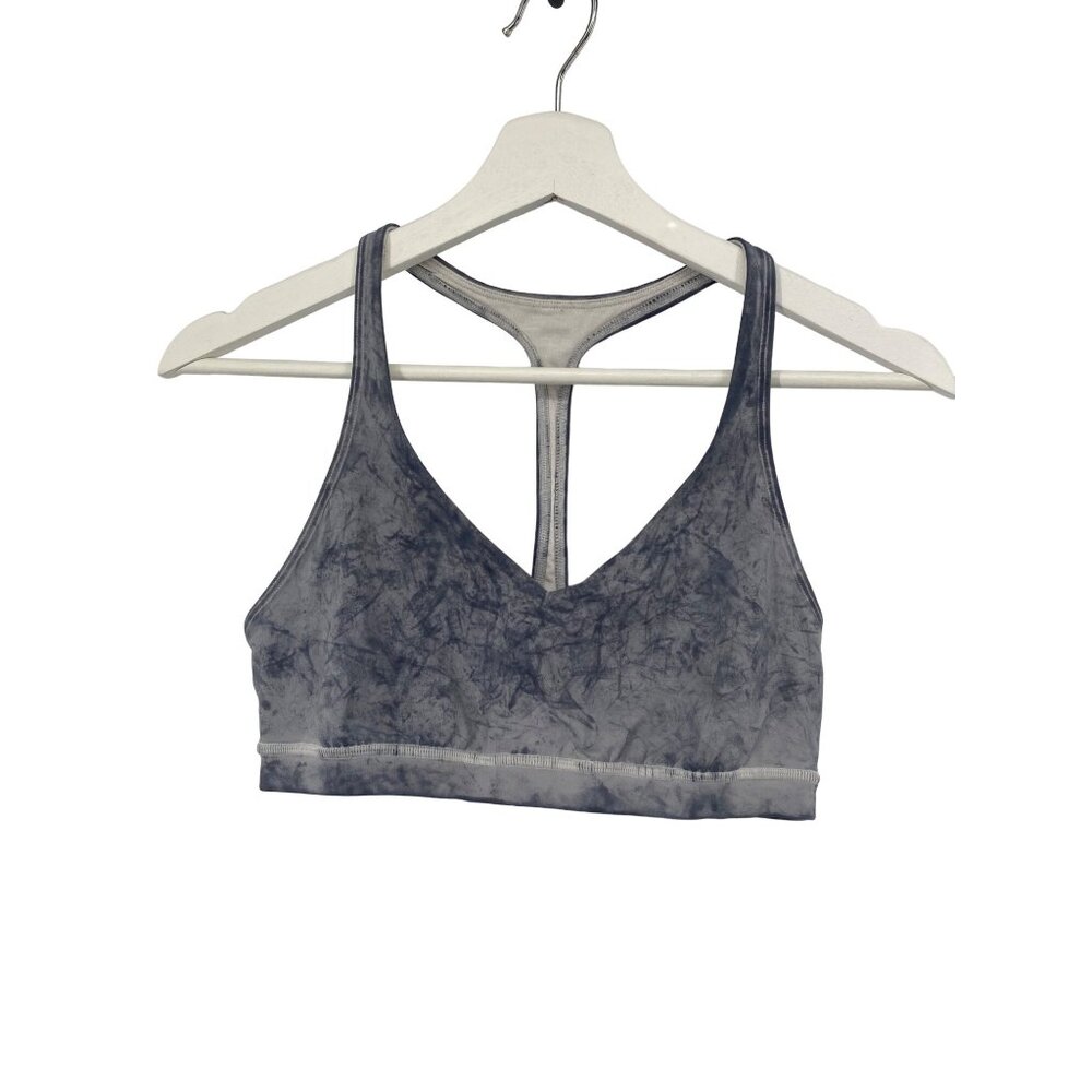 Lululemon Arise Bra Reflective lululemon lab Alabaster Print White PIT TO PIT 14